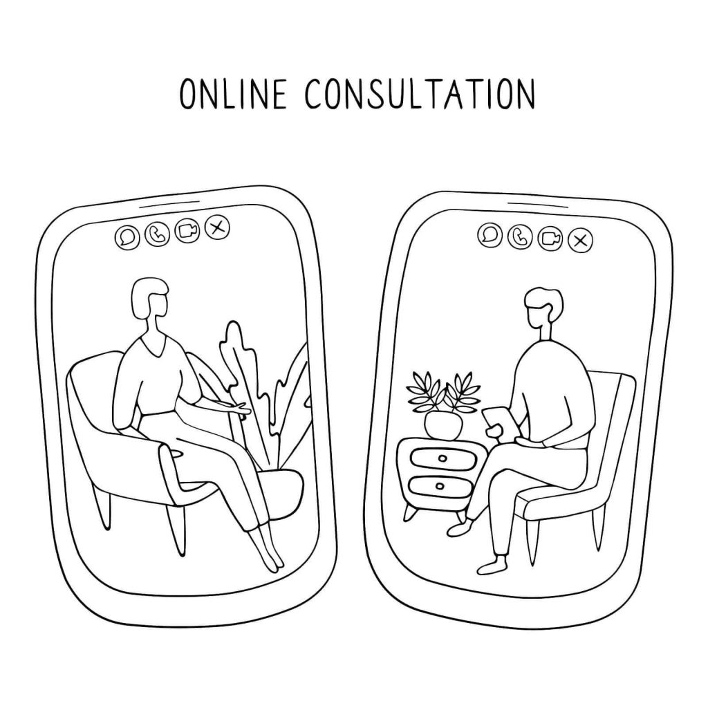 Image of a woman smiling as she talked to a psychiatrist or psychiatric nurse practitioner online. Depression medication is a great tool for depression treatment. With antidepressants depression symptoms don’t have to win in Brownsburg, IN 46112. 46808 Fort Wayne