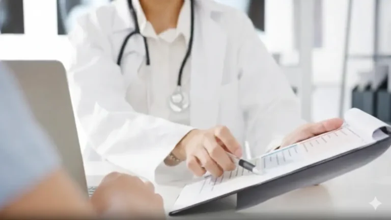 Board-certified doctor in Carmel conducting a secure ADHD telehealth assessment for Indiana patients.