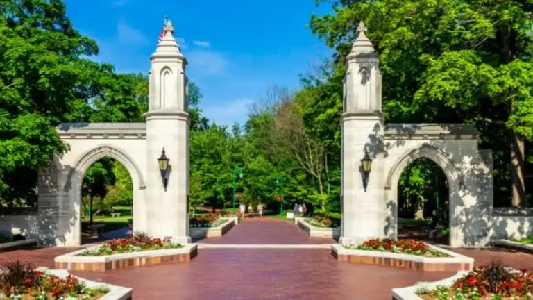 The Sample Gates at Indiana University, representing a gateway for students seeking an ADHD diagnosis Bloomington IU.