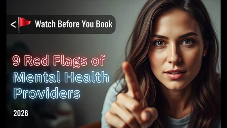 Person researching how to choose a mental health provider in 2026.